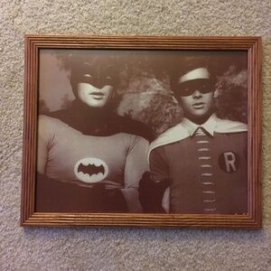 Vintage Framed 1960s Batman Print